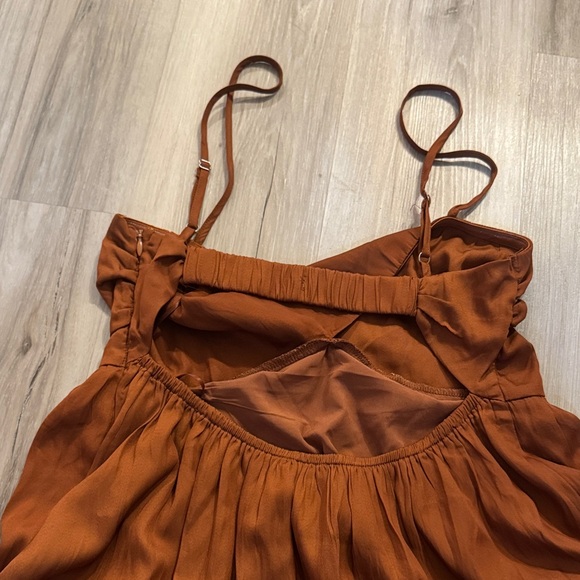 American Threads Rust Mini Dress - Picture 3 of 4